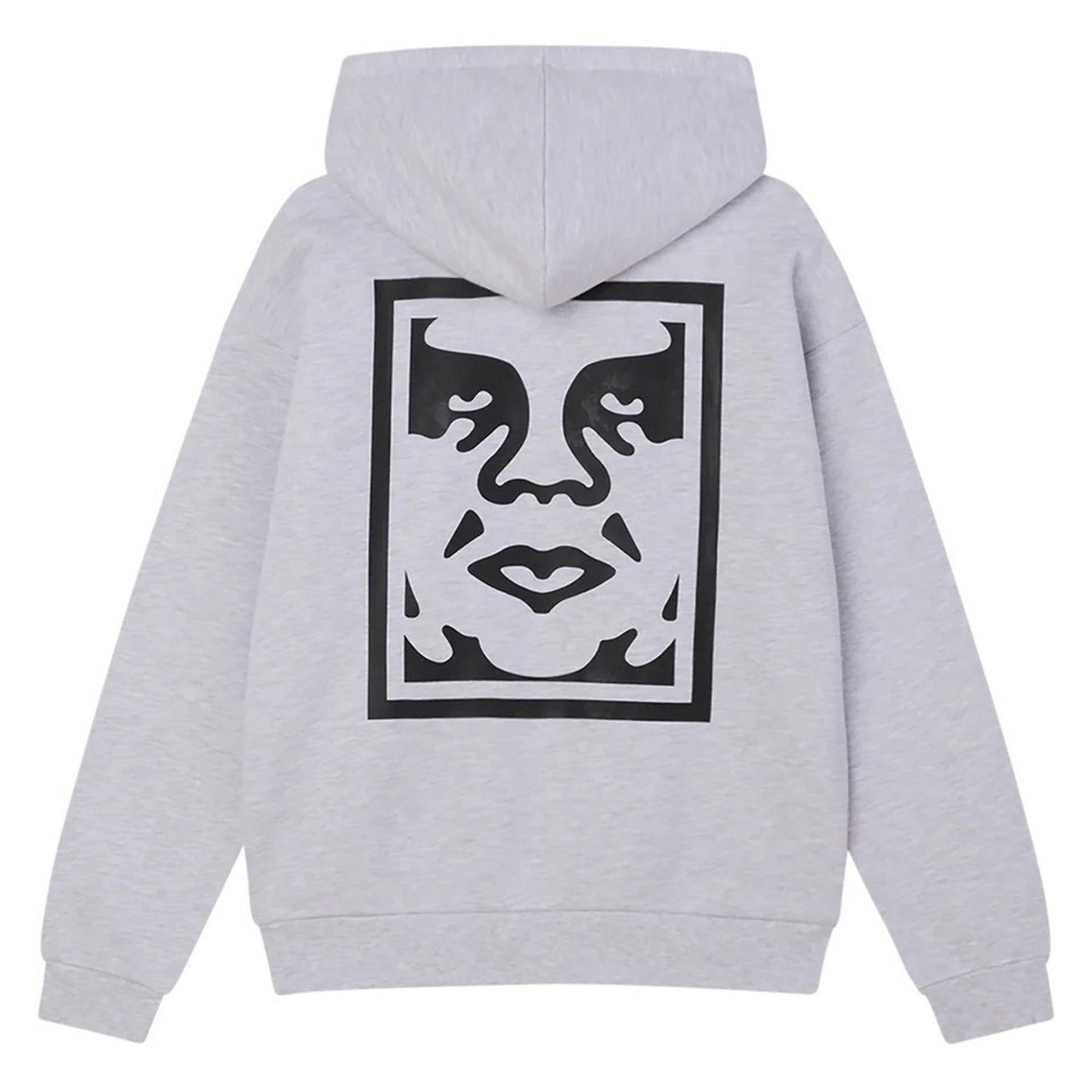 Felpe con cappuccio Uomo Obey - Bold Icon Extra Heavy Hood Fleece - Grigio