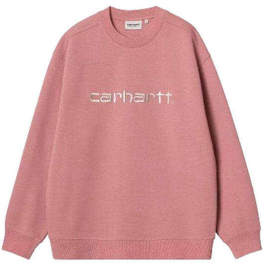 Felpe senza cappuccio Donna Carhartt Wip - W' Carhartt Sweat - Rosa