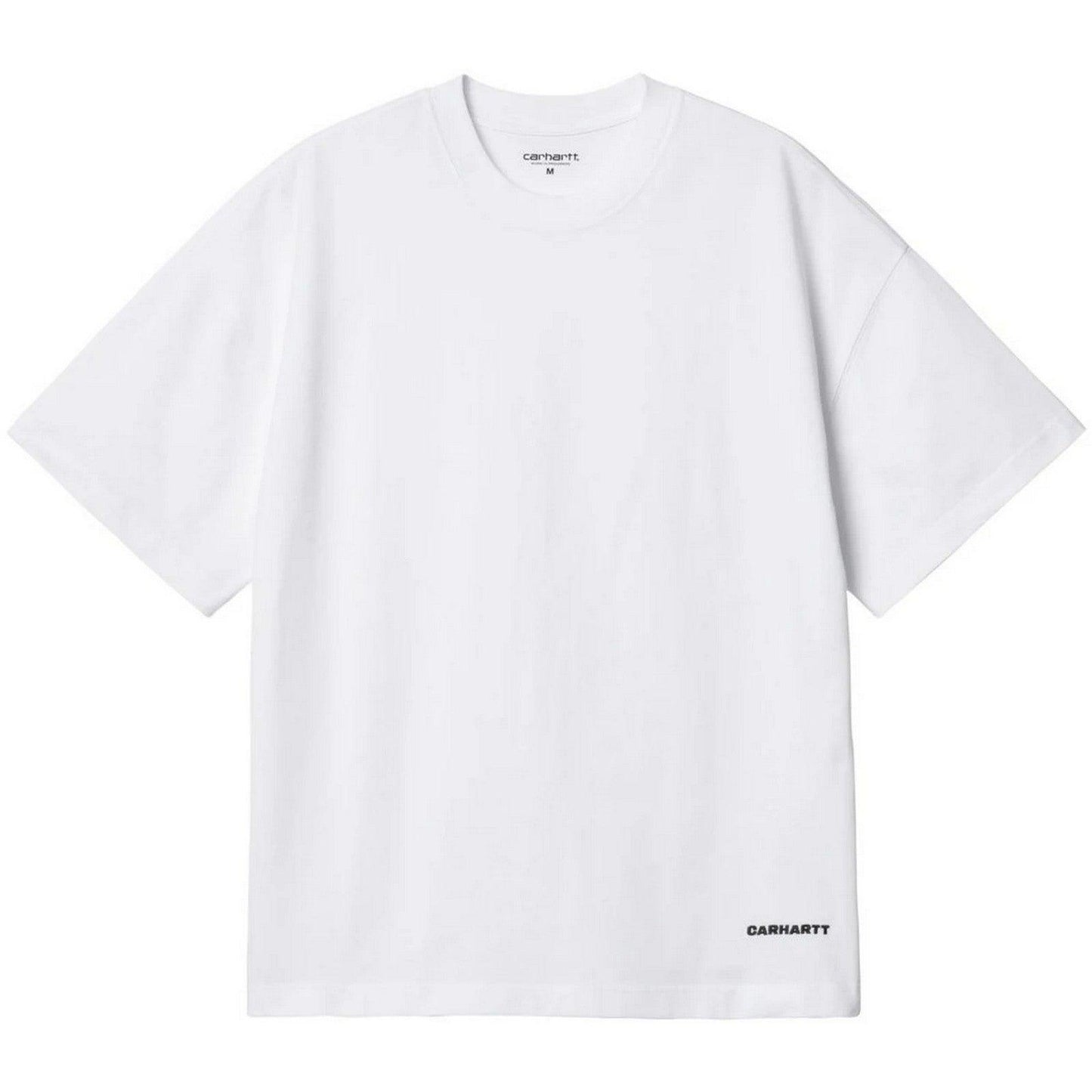 T-shirt Uomo Carhartt Wip - S/S Link Script T-Shirt - Bianco