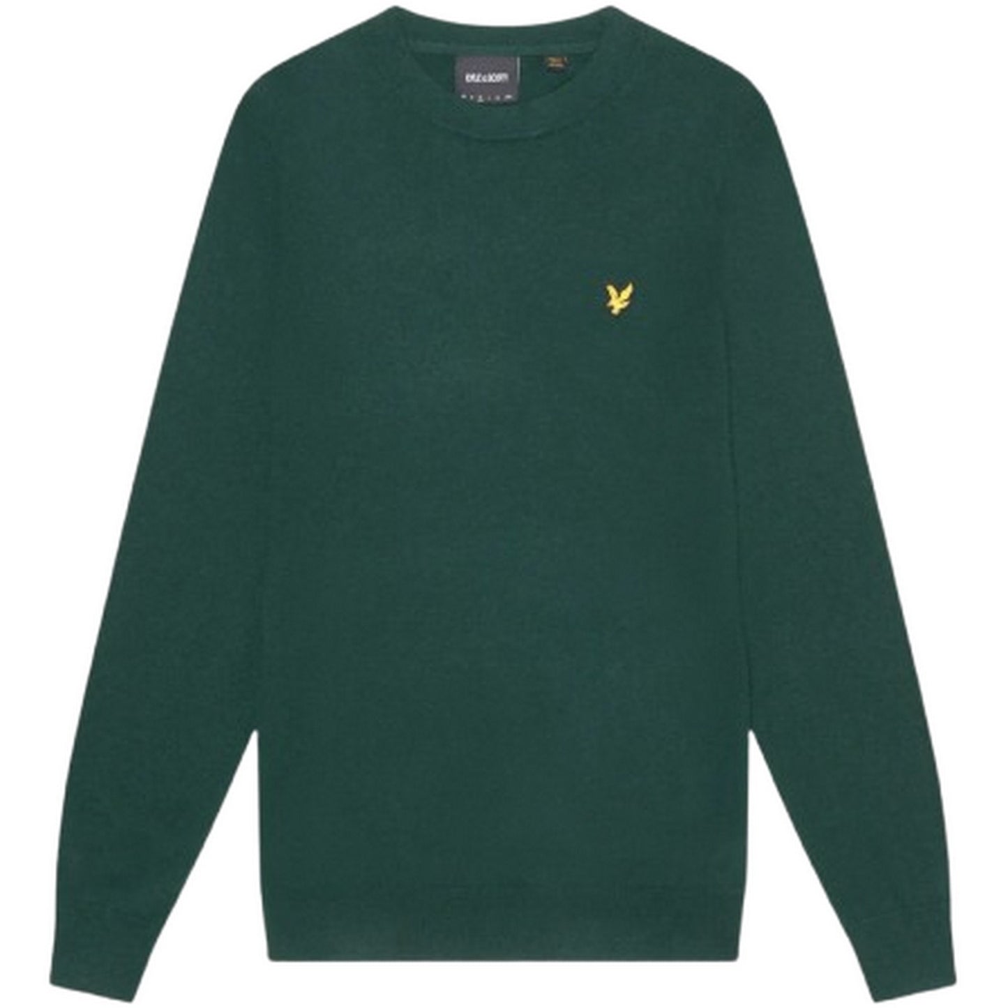 Felpe senza cappuccio Uomo Lyle & Scott - Cotton Merino Crew Neck Jumper - Verde