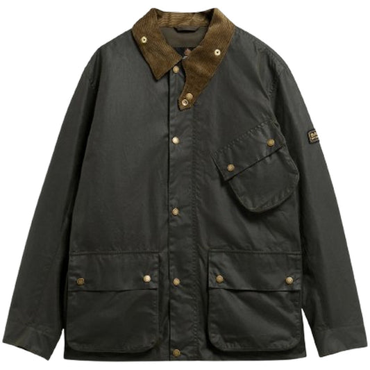 Giacche Uomo Barbour International - Brake Line Wax Jacket - Verde