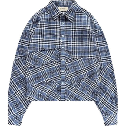 Camicie casual Uomo Reternity - Le Tisse Waffle Shirt - Blu