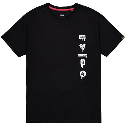 T-shirt Uomo Alpha Industries - Freedom T - Nero