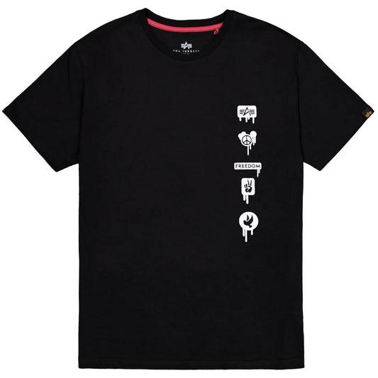 T-shirt Uomo Alpha Industries - Freedom T - Nero
