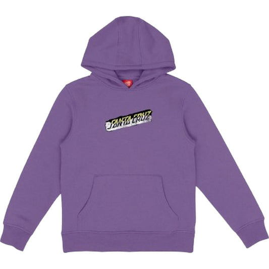 Felpe con cappuccio Ragazzo Santa Cruz - Youth Damaged Hand Hood - Viola