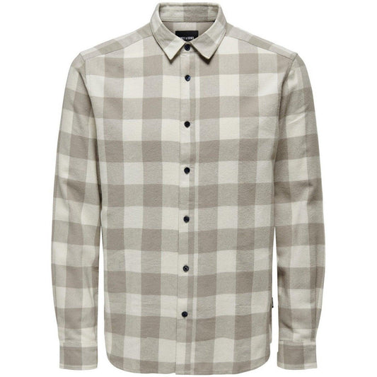 Camicie casual Uomo Only & Sons - Gudmund Life Ls Checked Shirt Noos - Bianco