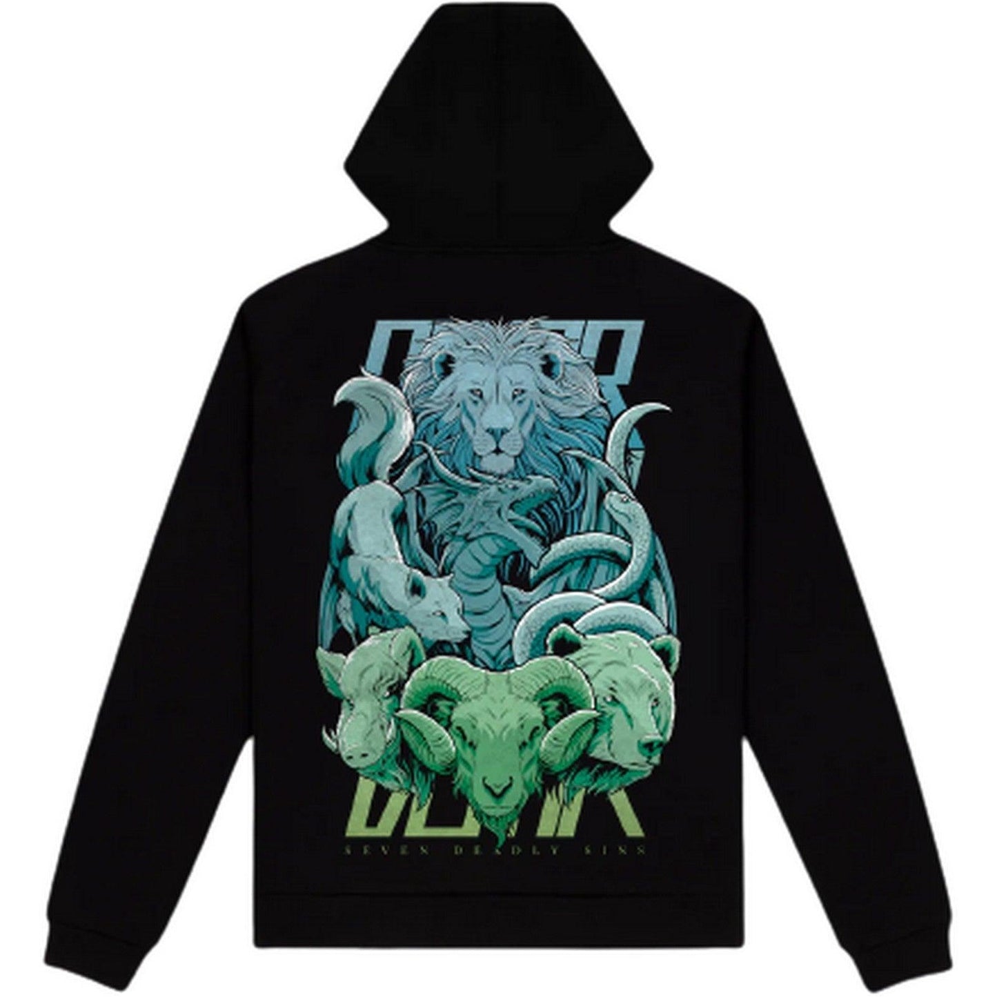 Felpe con cappuccio Uomo Dolly Noire - 7 Deadly Sins Hoodie - Nero