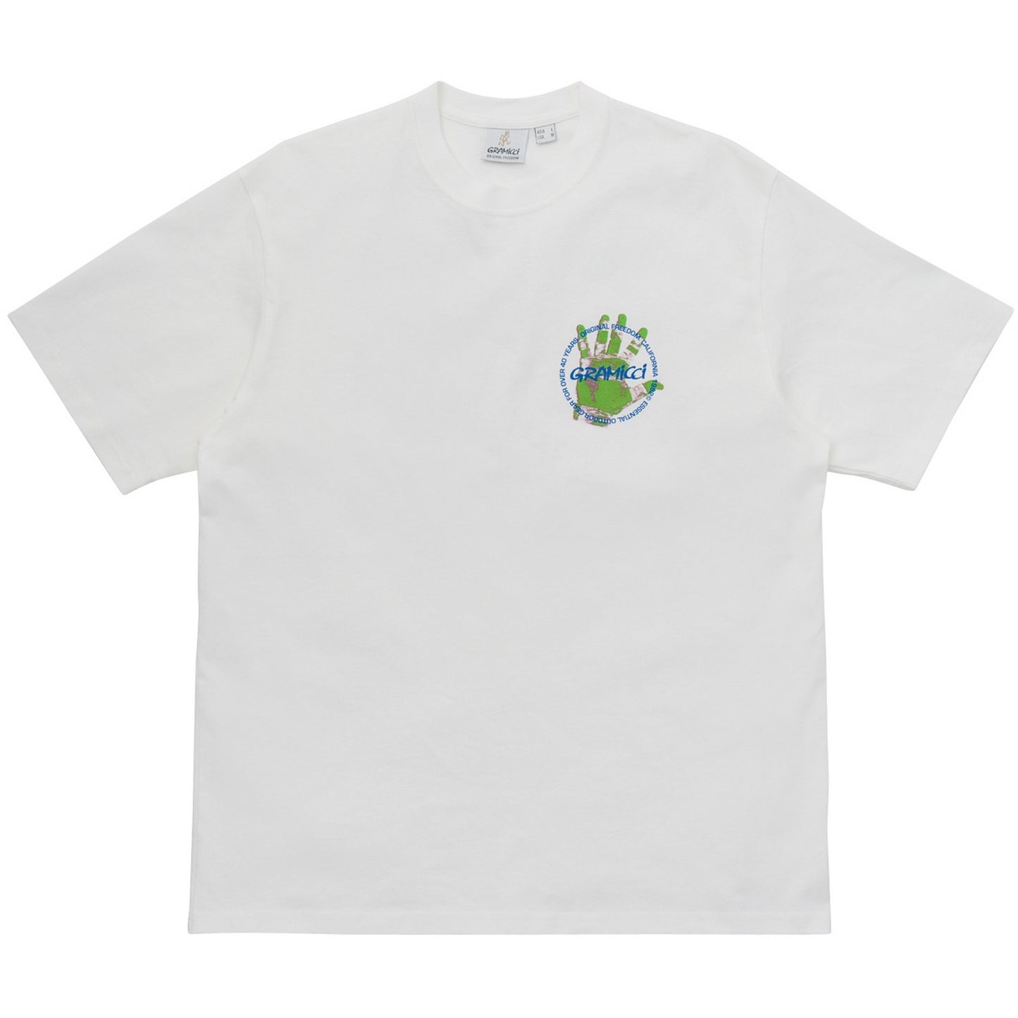 T-shirt Uomo Gramicci - Climber’s Hand Tee - Bianco