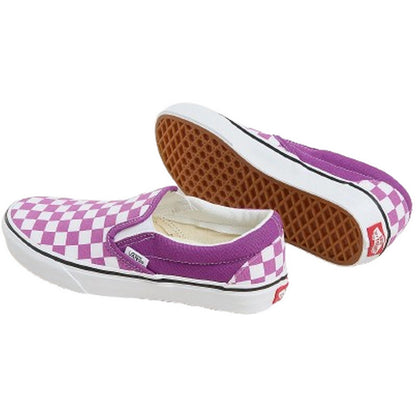 Sneaker Donna Vans - Classic Slip-On COLOR THEORY CHECKERBOARD - Viola