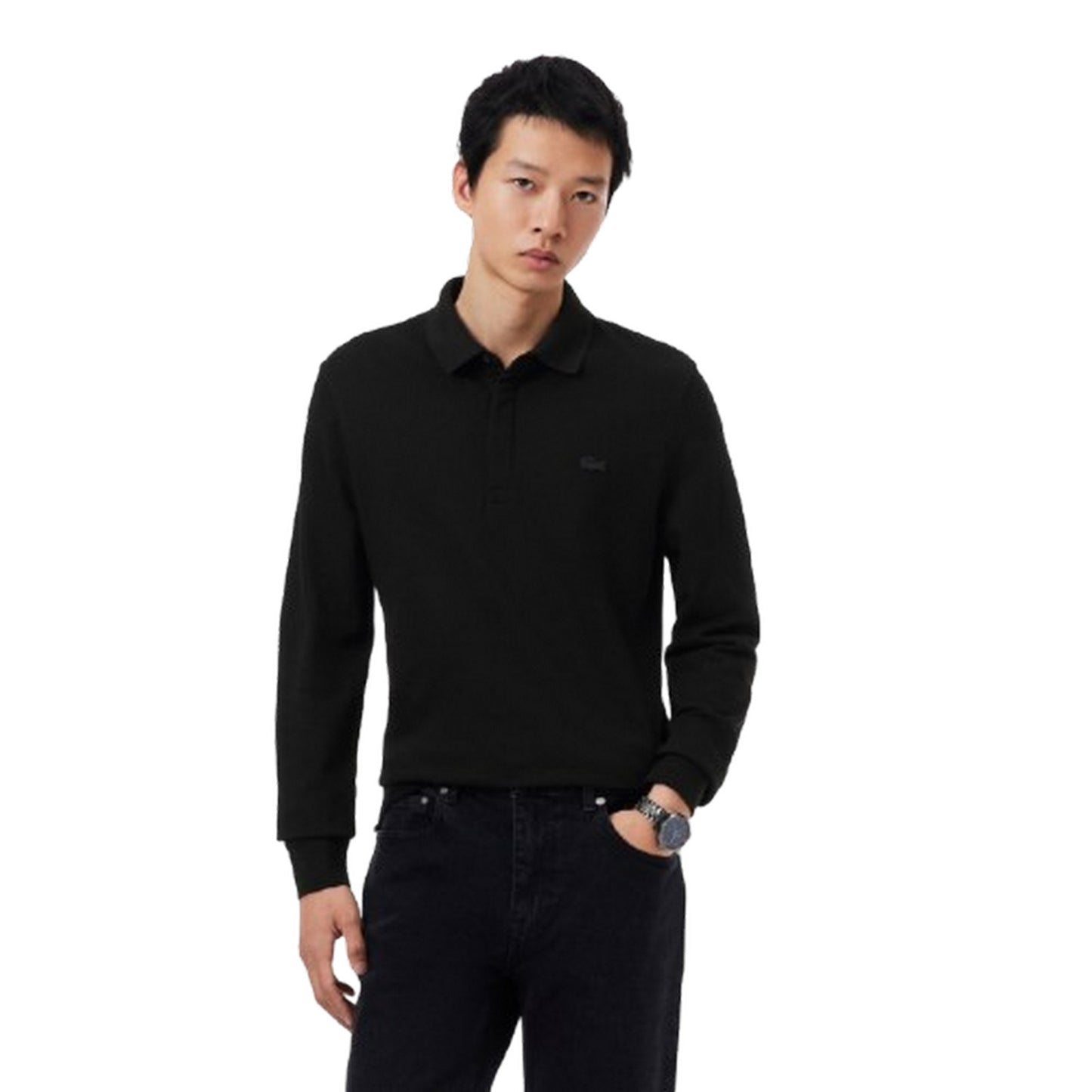 Polo a manica lunga Uomo Lacoste - Polo Manica Lunga - Nero