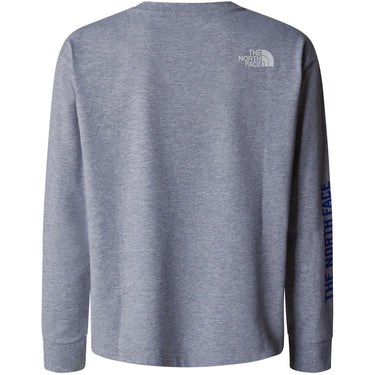 Camisas de manga larga Chicos unisex The North Face - Teen Varsity Graphic Oversize L/S Tee - Gris