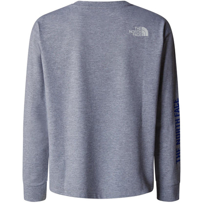 Maglie a manica lunga Ragazzi Unisex The North Face - Teen Varsity Graphic Oversize L/S Tee - Grigio