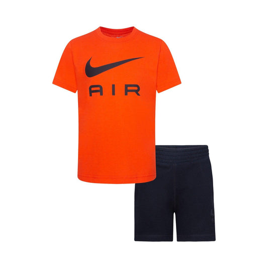 Tute a manica corta Bambini Unisex Nike - B Nsw Air Short Set - Nero