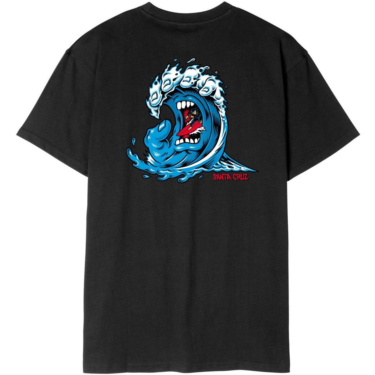 T-shirt Uomo Santa Cruz - Screaming Wave T-Shirt - Nero