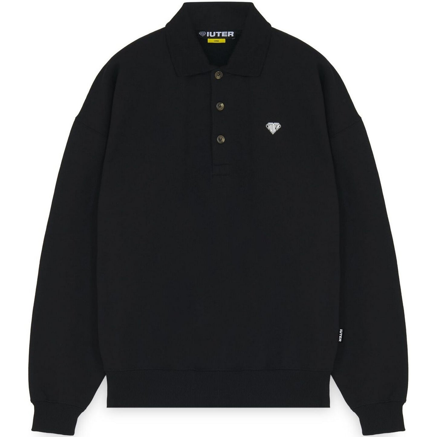 Maglie a manica lunga Uomo Iuter - Heart Logo Polo Sweater - Nero