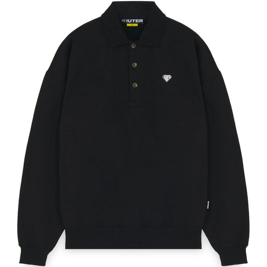 Maglie a manica lunga Uomo Iuter - Heart Logo Polo Sweater - Nero