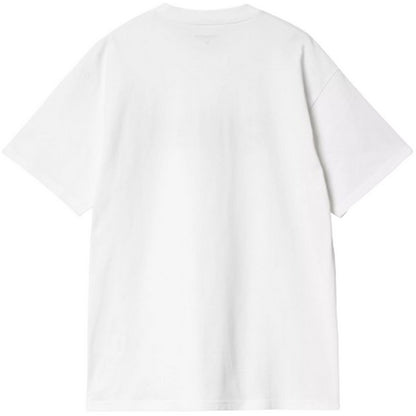 T-shirt Uomo Carhartt Wip - S/S Label Script T-Shirt - Bianco