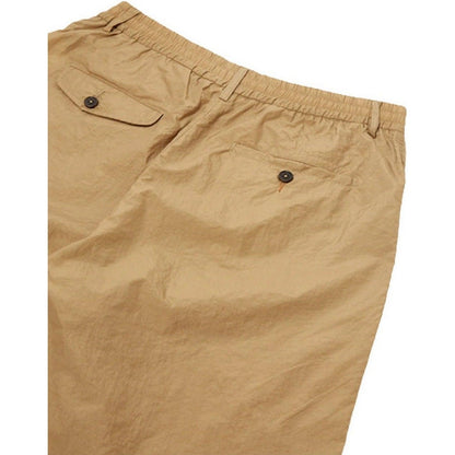 Pantaloncini Uomo Universal Works - Pleated Track Short - Beige