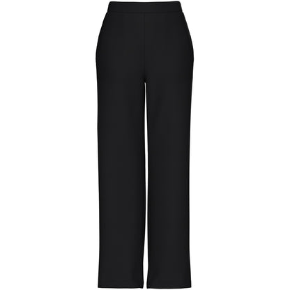 Pantaloni Donna Pieces - Pcbozzy Hw Wide Plain Pant Noos Bc - Nero