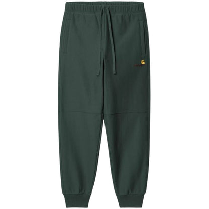 Pantaloni Uomo Carhartt Wip - American Script Jogging Pant - Verde