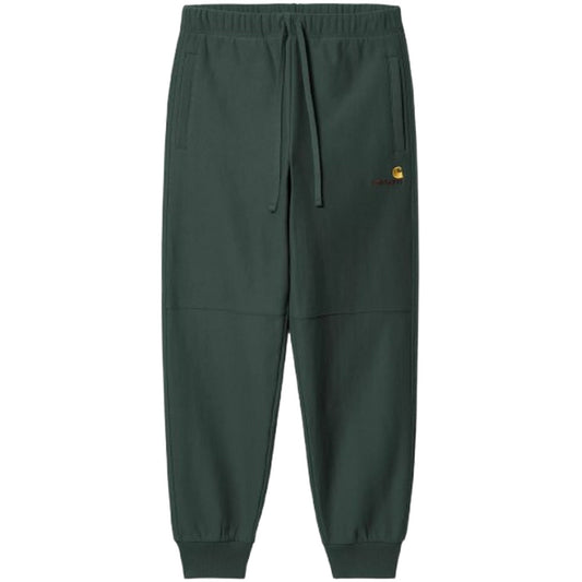 Pantaloni Uomo Carhartt Wip - American Script Jogging Pant - Verde