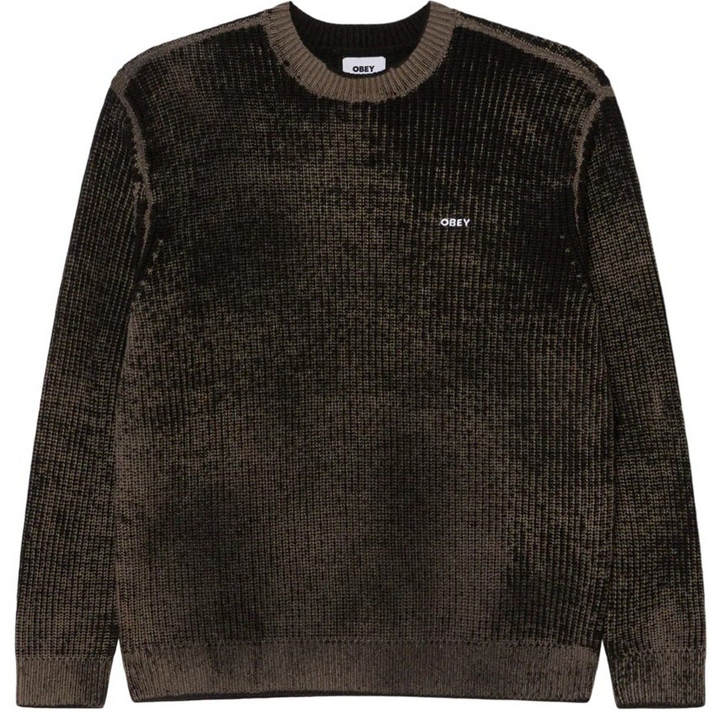 Maglioni Uomo Obey - Obey Spray Effect Sweater - Nero