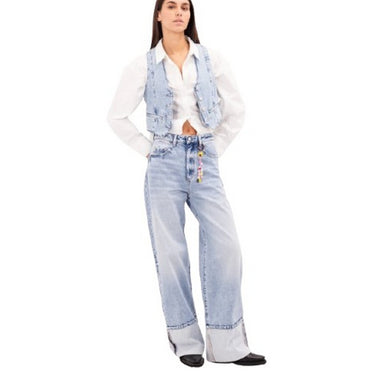 Damskie jeansy Icon Denim – Kiki – Niebieskie