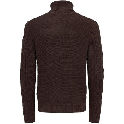 Maglioni Uomo Only & Sons - Onsrigge Reg 3 Cable Roll Neck Knit - Multicolore