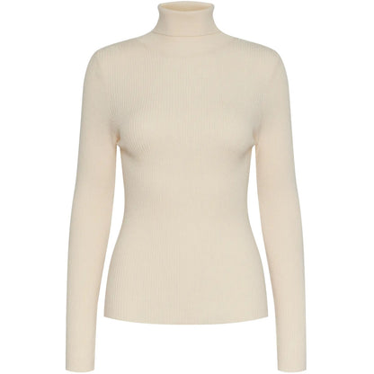 Maglie Donna Pieces - Pcmira Ls Rollneck Knit Noos Bc - Beige