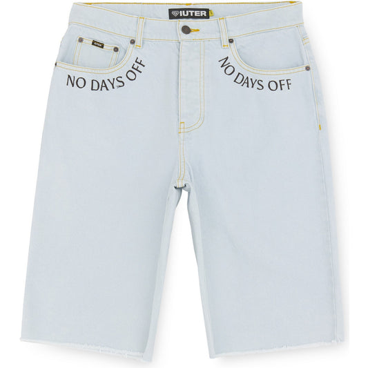 Pantaloncini Uomo Iuter - Fringed Baggy Denim Shorts - Blu