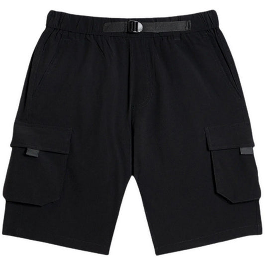 Bermuda Uomo Dolly Noire - Techno Cargo Shorts - Nero