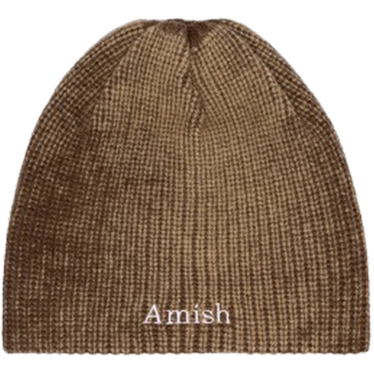 Berretti in maglia Unisex Amish - Beanie Rib - Marrone