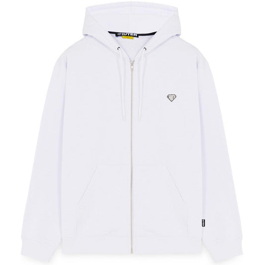 Felpe con cappuccio Uomo Iuter - Heart Logo Zip Hoodie - Bianco