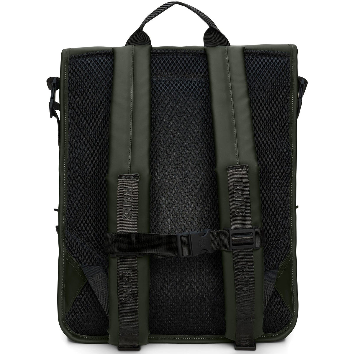Borse a spalla Unisex Rains - Trail Mountaineer Rolltop W3 - Verde