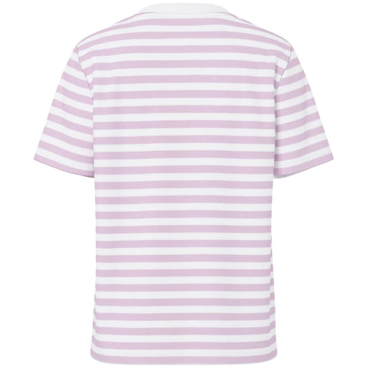 T-shirt Donna Pieces - Pcria Ss Tee Stripes Noos Bc - Viola