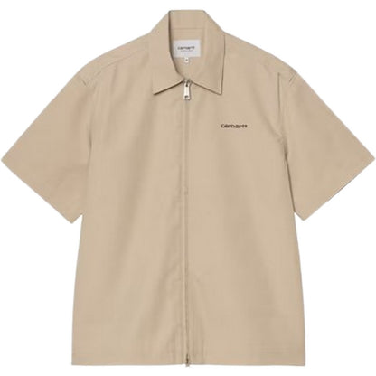 Camicie casual Uomo Carhartt Wip - S/S Postal Zip Shirt - Nero