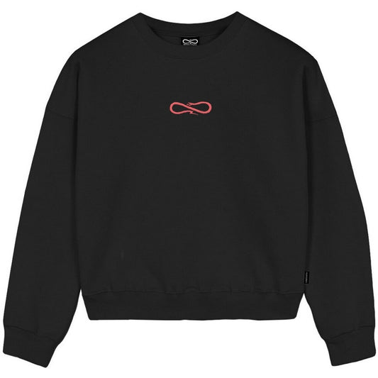 Felpe senza cappuccio Donna Propaganda - Crewneck Women Logo Embroidery - Nero