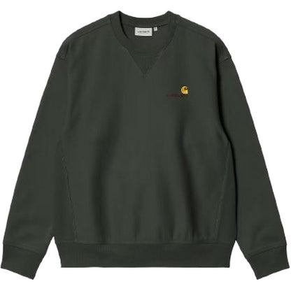 Felpe senza cappuccio Uomo Carhartt Wip - American Script Sweat - Verde