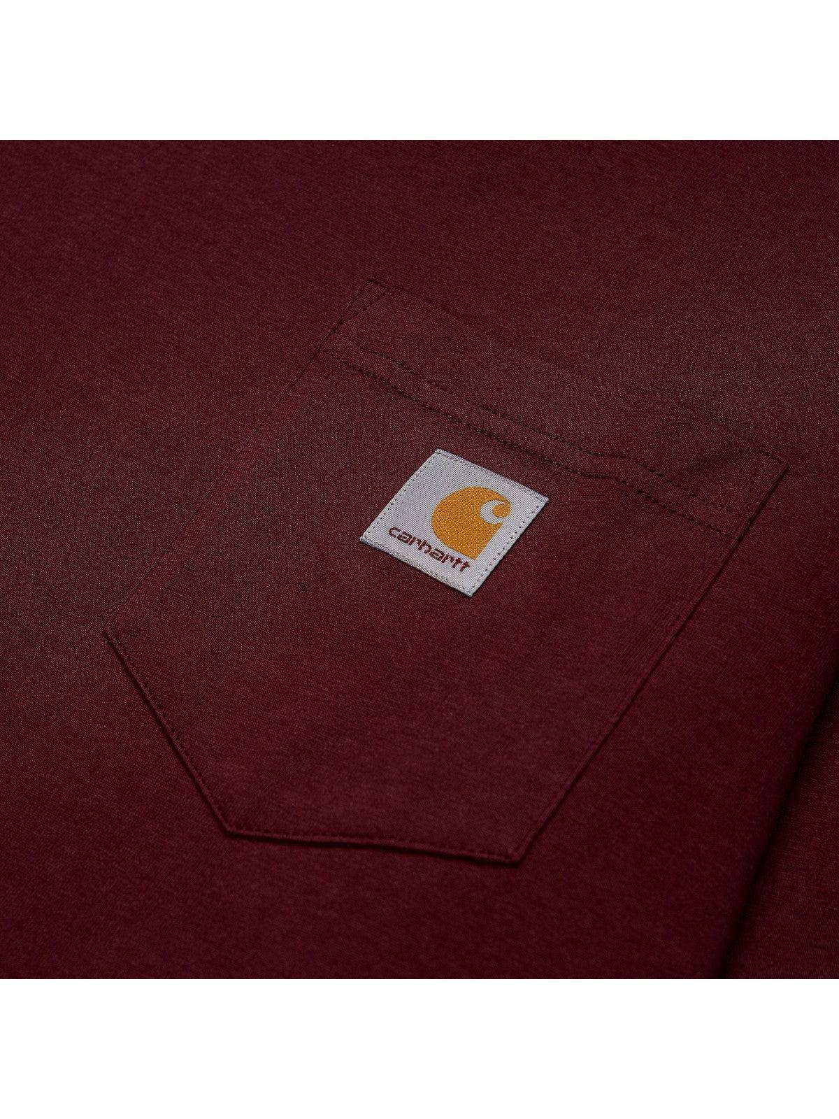 Maglie a manica lunga Uomo Carhartt Wip - L/S Pocket T-Shirt - Bordeaux