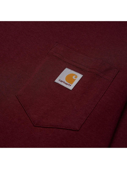 Maglie a manica lunga Uomo Carhartt Wip - L/S Pocket T-Shirt - Bordeaux