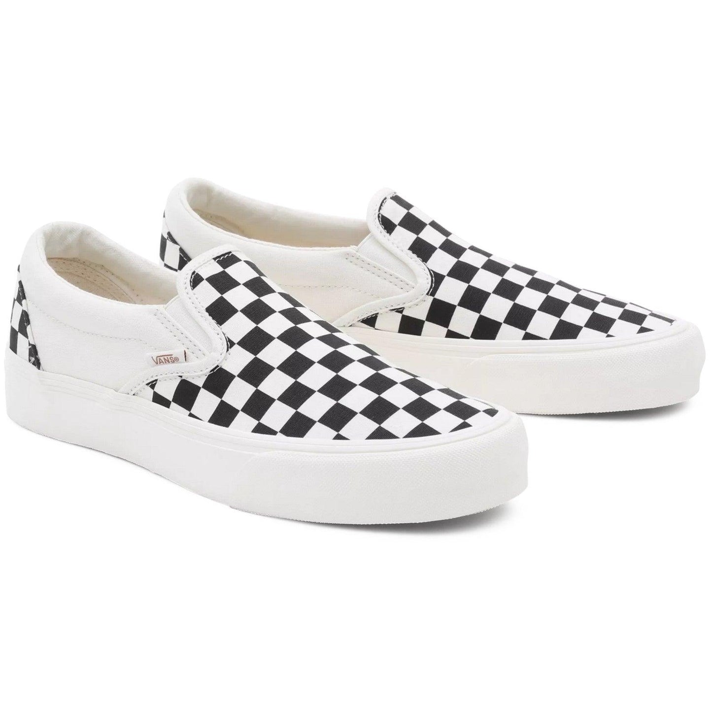 Sneaker Uomo Vans - Slip-On Vr3 Checkerboard Black/Marshmallow - Multicolore