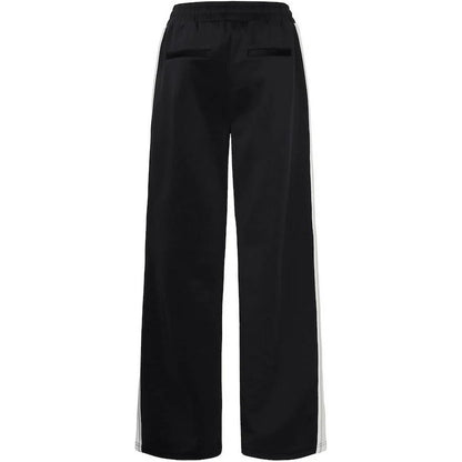 Pantaloni Donna The Jogg Concept - Jcsima Wide Tape Pants - Nero