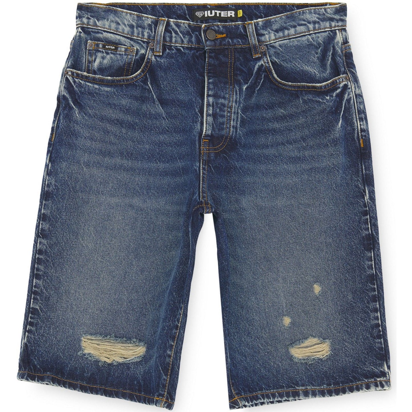 Pantaloncini Uomo Iuter - Baggy Denim Shorts - Blu
