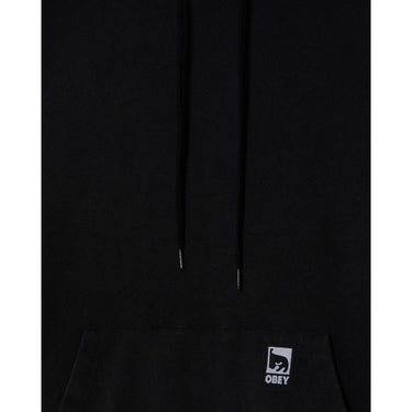 Felpe con cappuccio Uomo Obey - Obey Post Hood Fleece - Nero