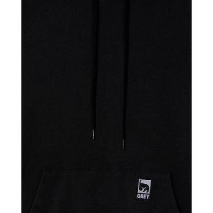 Felpe con cappuccio Uomo Obey - Obey Post Hood Fleece - Nero