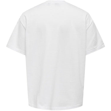 Koszulka męska Only & Sons – Onsmillenium Ovz Ss Tee – Biała