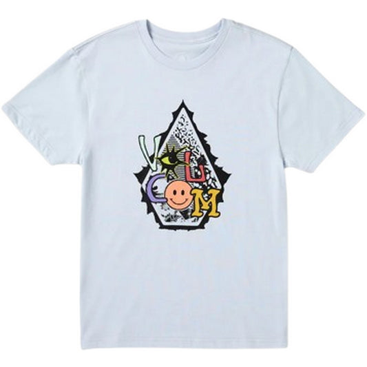 T-shirt Ragazzo Volcom - Bb Psychosis Sst - Blu