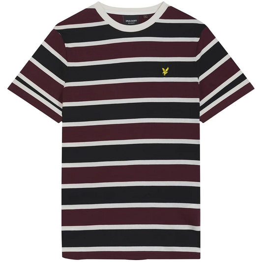 T-shirt Uomo Lyle & Scott - Stripe T-Shirt - Marrone