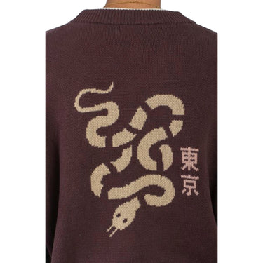 Cardigan Uomo Kaotico - Cardigan Snake - Marrone
