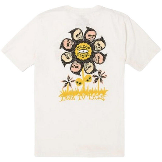 T-shirt Uomo Volcom - Flower Budz Fty Sst - Bianco